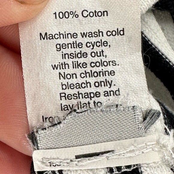 Madewell Zipline Striped Mini Dress Black/White Women's Size XS - Picture 10 of 10